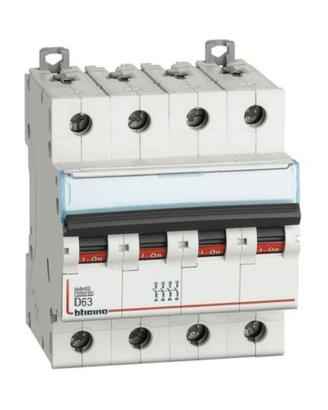 Magnetotermico curva D 63A BTicino 4P