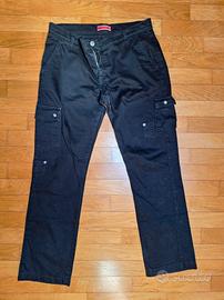 Jeans tela donna neri 