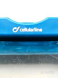 Custodia impermeabile azzurra per cellulari