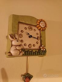 Orologio a pendolo thun coniglietto primavera 