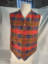 ROMEO GIGLI gilet in pura seta con taschini  e ...