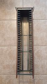Porta CD legno metallo 