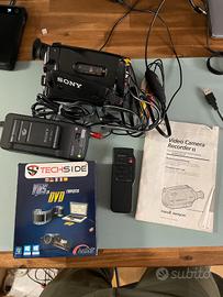 Sony Handycam Video8 8mm con adattatore TechSide