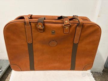Valigia Valaguzza vintage in vera pelle anni 70/80