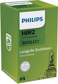 Lampada PHILIPS LongLife 9012LLC1 HIR2 12V 55W 370