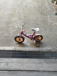 bicicletta bambina con rotelle 