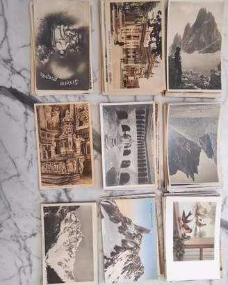 Lotto 100 cartoline formato piccolo italiane