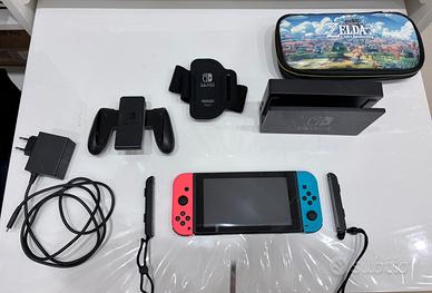 Nintendo Switch V2 32GB Neon + Dock + Accessori