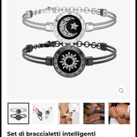 TOTWOO Braccialetti di Coppia con Funzione Touch e