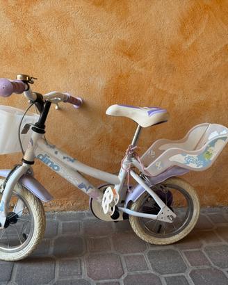 Bici bianca lilla età massima 3anni