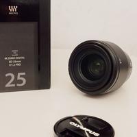 Obiettivo Olympus zuiko 25 mm f 1.2 pro