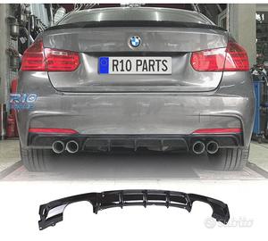 DIFFUSORE BMW F30 F31 LOOK M PERFORMANCE NERO LUCI