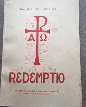 Libro, "Antica Redemptio," anno 1933