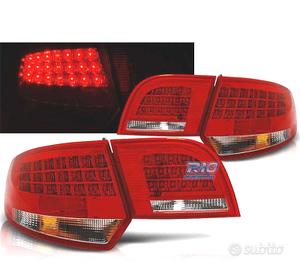 FANALI PER AUDI A3 8PA SPORTBACK 04-08 LED ROSSO C