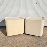 coppia comodini Dime design anni 70 Siard Longato