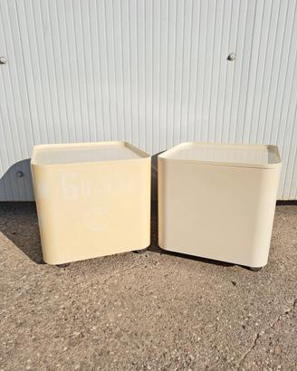 coppia comodini Dime design anni 70 Siard Longato
