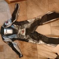 tuta moto in pelle marca Mtech come nuova 