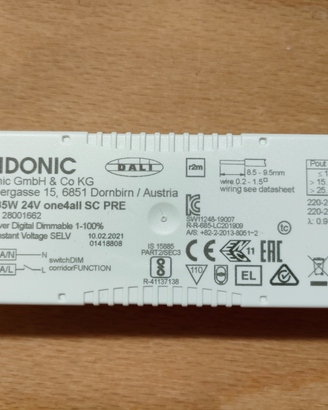 Alimentatore driver LED dimmerabile push 35W