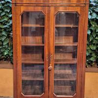 Libreria vetrina antica L. Filippo lastronata noce