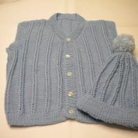 GILET BIMBI DI LANA FATTO A MANO 2-4 anni
