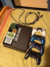 PS4 Modello Fat + cavo hd/USB  + 4 joystick