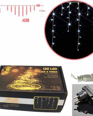 Stock Luce a tenda 4 metri 120 luci calda o fredda