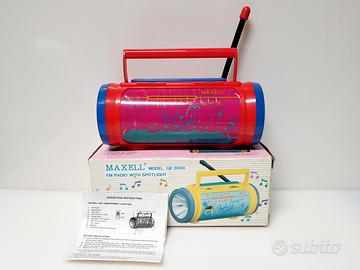 Maxell ge 2060 radio con faretto nuova vintage