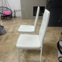 6 sedie in ecopelle con brillantini – Come nuove