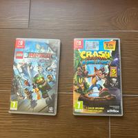 Crash Bandicoot e Lego Ninjago Nintendo Switch