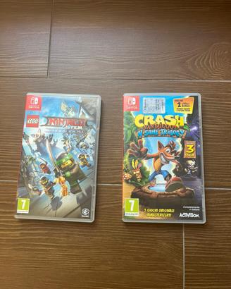 Crash Bandicoot e Lego Ninjago Nintendo Switch