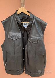 Giacca in pelle Fox Creek Leather nero taglia 52