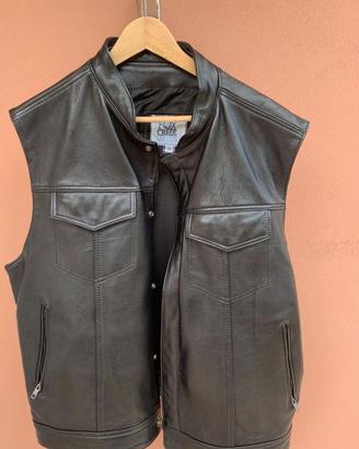 Giacca in pelle Fox Creek Leather nero taglia 52