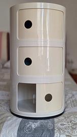 Comodino Vintage Kartell componibili 3 moduli 