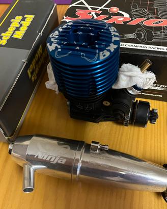 Blocco Rc modellismo Motore Sirio + Sanwa + Kyosho
