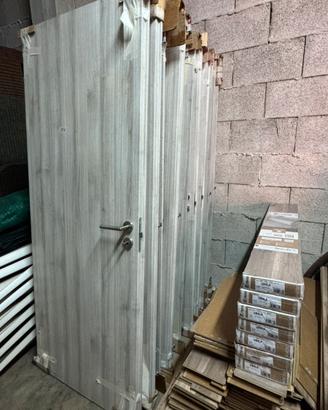 Porta battente Braque olmo grigio 210x80