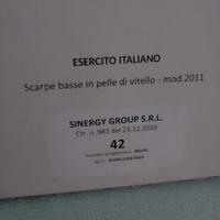 scarpe basse pelle, esercito italiano 