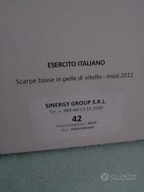 scarpe basse pelle, esercito italiano 