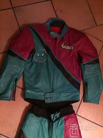 Tuta in vera pelle divisibile x moto