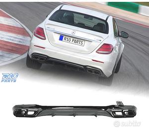 DIFFUSORE MERCEDES W213 16-20 LOOK E63 NERO LUCIDO
