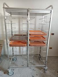 Carello Porta vassoi con vassoi