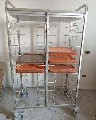 Carello Porta vassoi con vassoi