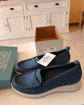 scarpe donna fly flot nuove taglia 40 blu