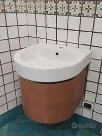 Lavabo con cassettone rovere naturale SOTTOCOSTO