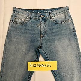 Off White Denim Jeans Washed Blue