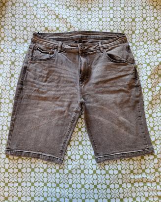Bermuda Jeans Uomo Piazza Italia Taglia 52 Grigio