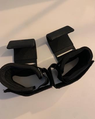 Ganci con fasce polsi per pesi