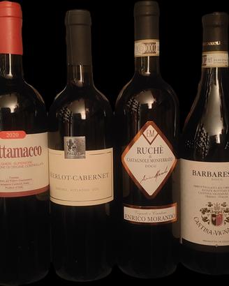 Barbaresco Ruchè Merlot/Cabernet e Grattamacco 