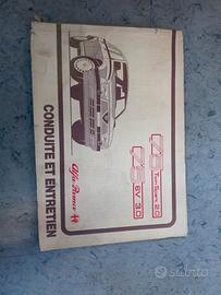 Libretto manutenzione uso Alfa Romeo 75