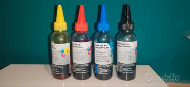 Ricariche inchiostro cartucce 400ml nero + multic