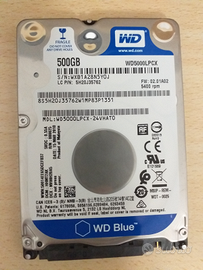 Hard disk da 500gb 2.5WD